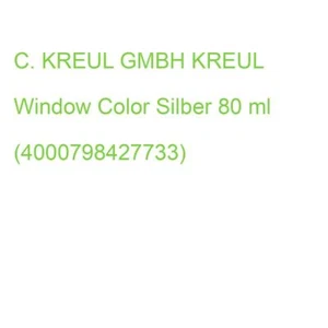 KREUL Window Color Kontur silber 80ml Flasche (4000798427733) - Bild 1 von 2