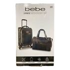 Bebe Sofia Carry On Luggage & Weekender Duffel 2 Piece Set, Black