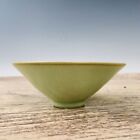 5.1" Old Antique Porcelain Song Dynasty Ru Kiln Cyan Glaze Ice Crack Douli Bowl