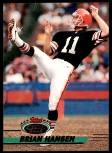 1993 STADIUM CLUB* BRIAN HANSEN CLEVELAND BROWNS #407