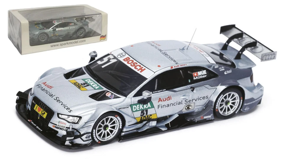 Spark SG219 Audi RS 5 #51 DTM 2015 - Nico Muller 1/43 Scale — 第 1/1 张图片