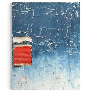 Original Mixed Media Modern Art Collage Painting 14x18 "Surgeon" - Picture 1 of 5