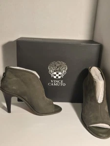 Stivaletti Vince Camuto verdi con punta aperta e tacco alto taglia 6,5m indossati una volta - Foto 1 di 20