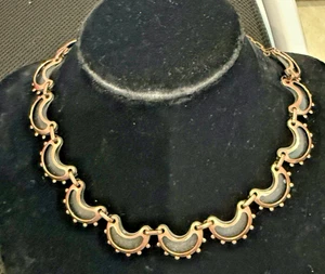 RENOIR SIGNED VINTAGE MID CENTURY COPPER NECKLACE - Picture 1 of 5
