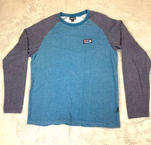 Patagonia Men’s Board Short Label Lightweight Crew Sweatshirt Blue Gray Organic - Picture 1 of 9