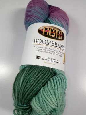 Fiesta Yarn Boomerang-Tourmaline-255 Yards- 100% Extrafine Merino Wool - Image 1 of 2