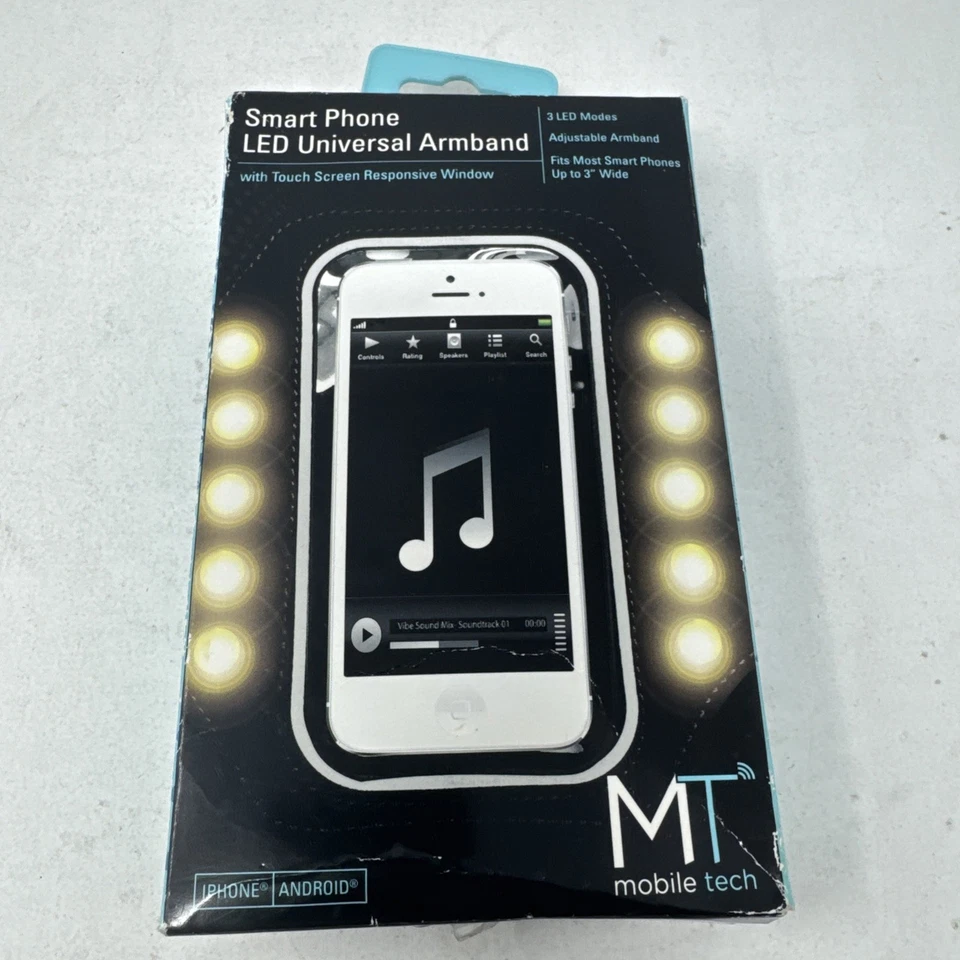 Mobile Tech Smart Phone LED Universal Armband Touch Screen Responsive Window