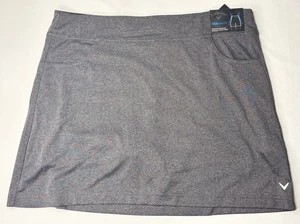 Callaway Women’s XL Truesculpt Opti-Dri Black Heathered Golf Skort New With Tags - Picture 1 of 6
