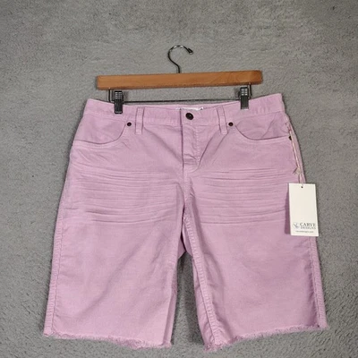 Pantalones Cortos Carve Designs Oahu Para Mujer 6 Pana Lavanda 10" Entrepierna Dobladillo Crudo Nuevos con Etiquetas Foto 1 de 4