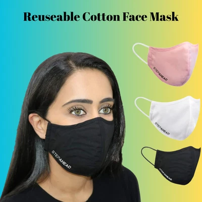 Cotton Face Mask Protective Covering Mouth Masks Washable Reusable - Image 1 of 3