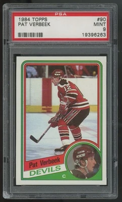 1984-85 Topps Pat Verbeek RC #90 PSA 9 - Image 1 of 2