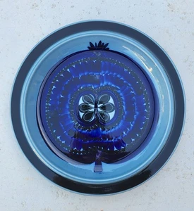 PLATO PICADORA GRANADA FRUCTUS AZUL GOG CERÁMICA ARABIA 33,5CM - Imagen 1 de 6