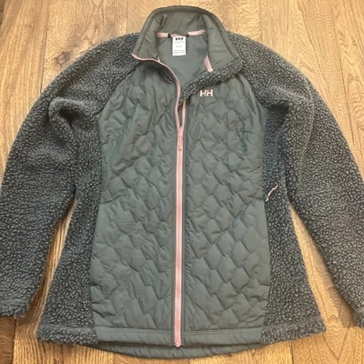 Helly Hansen Women’s Quilted Sherpa Soft Shell Jacket Gray/Pink, Women's M - Image 1 of 4