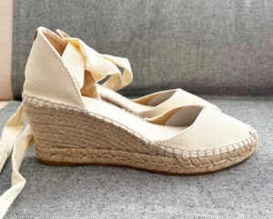 TONI PONS Julia Espandrilles Wedges Keilandalette Gr. 39 ecru naturweiß NEU OVP - Bild 1 von 5