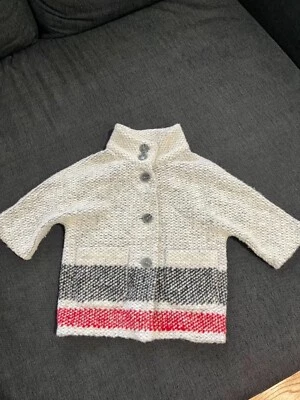 G088 GAP TEXTURIZADO COLORBLOCK NIÑA CÁRDIGAN SUÉTER TALLA 4-5 Foto 1 de 3