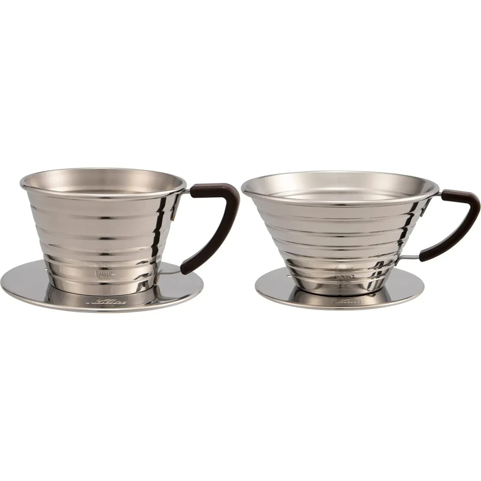 Goteador de café de acero inoxidable Kalita Wave serie 155S 185S hecho en Japón Foto 1 de 1