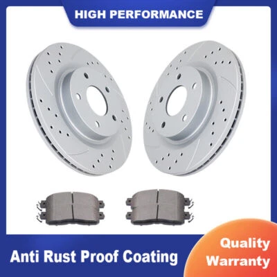 Комплекты передних дисковых тормозных дисков и колодок для Nissan Altima 2014 2015 2016 2017-2019 годов выпуска - Изображение 1 из 4