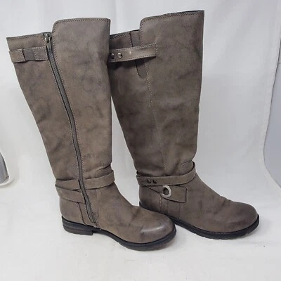 Botas de Moda Natural Soul Blair Gris Burnsh Hasta la Rodilla Talla 6.5M Foto 1 de 4