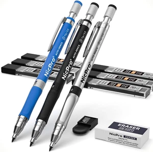 2 Mm Mechanical Pencil Set 3 PCS Carpenter Drafting Pencil 2.0 11 Pieces Best - Picture 1 of 12