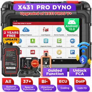 Launch X431 PRO DYNO Pro3S+ Bidirectional Car Diagnostic Scanner TPMS Key Coding - Picture 1 of 14