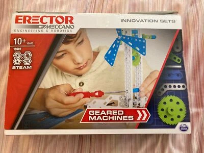 Meccano Erector Geared Machines S.T.E.A.M. Building Kit w/Moving Parts Ages 10+ - Image 1 of 2