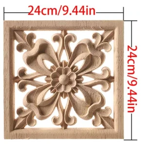 1x Shabby Chic Flourish Furniture Moulding Applique Carving Onlay Wooden Cabinet - Picture 1 of 1