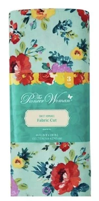The Pioneer Woman Sweet Romance Floral Fabric 3 Yards Mint Cotton 44" x 108" - Image 1 of 4