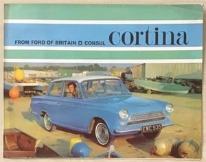 FORD CONSUL CORTINA Car Sales Brochure For 1964 #H4553/10/63 - Picture 1 of 3