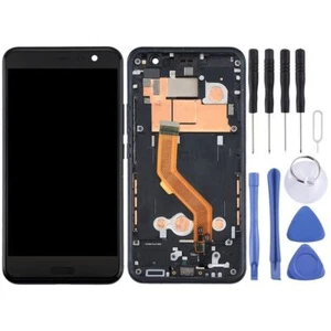 For HTC U11 LCD Display Touch Screen Digitizer Full Assembly with Frame (Black) - Picture 1 of 5