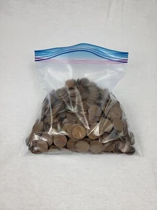 Weizenpenny Lot 1955 D fünf Pfund 5 Pfund Lincoln Kopf Kupfer US Cent Weizenrücken - Bild 1 von 3