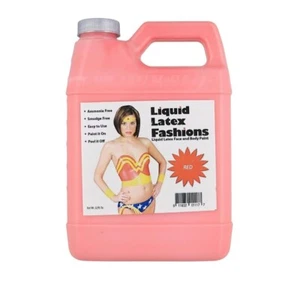 Red 32 Fl Oz - Liquid Latex Face and Body Paint, Nail Art and Decor - Picture 1 of 9