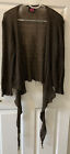Vintage Lipsy Tie Front Cardigan Brown One Size