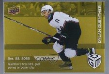 2022-23 Upper Deck Game Dated Moments Gold /100 Dylan Guenther #6 Rookie RC
