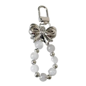 Elegant Bowknot Keyring Phone Decoration Beads Key Holder Durable Phone Pendant - Zdjęcie 1 z 8