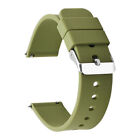 Silicone Rubber Watch Strap Band in 16mm 18mm 20mm 22mm 24mm with Quick Release 