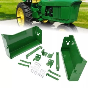 LH+RH Powder Coated Battery Box w/ Bracket For John Deere  4010 4020 4320 4520 - Picture 1 of 13