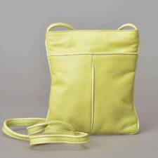 Loewe Shoulder Bag Crossbody Sacoche Lambskin Leather Yellow Green Lime Diagonal
