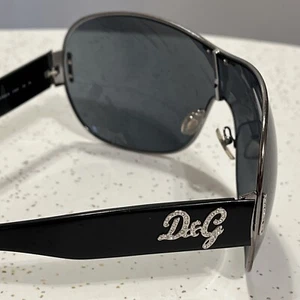 Dolce & Gabbana Shield Crystal Sunglasses D&G 6022-B 079/87 125mm 3N - Picture 1 of 16