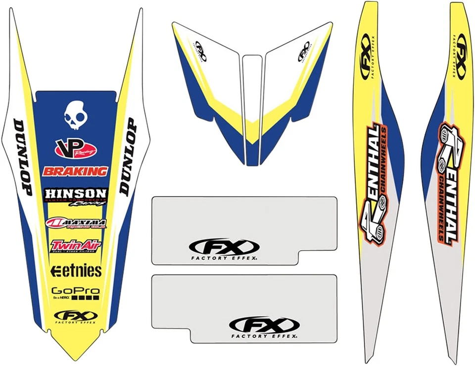 Factory Effex Universal Trim Kits Yellow 19-50620 - Image 1 of 1