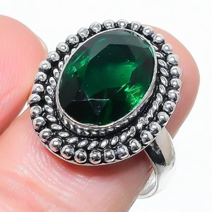 Chrome Diopside Gemstone Handmade 925 Sterling Silver All Size Ring For Gift - Picture 1 of 1