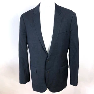 J.Crew Ludlow Tollegno 1900 40L Long Wool Blazer Sport Coat Jacket Blue PLS READ - Picture 1 of 21