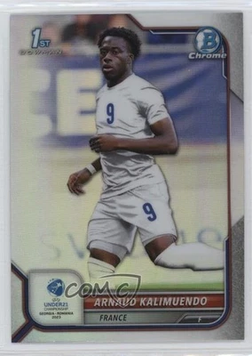 2022 Bowman Chrome Road to UEFA Under21 Championship Arnaud Kalimuendo Rookie RC - Image 1 of 2
