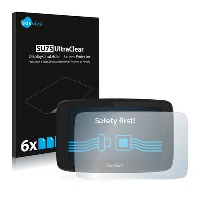 6x Folie für TomTom GO Essential (5") Schutzfolie Displayschutz Display Klar - Bild 1 von 4