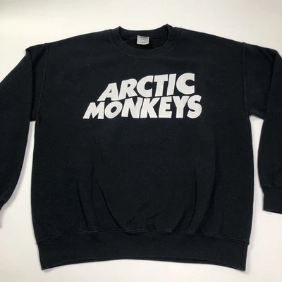 Arctic Monkeys Band Logo size M Medium Black Crew Neck Sweatshirt Band Merch - Image 1 of 4