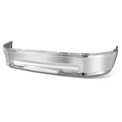 Barra frontal de parachoques de acero para Dodge Ram 1500 Fit 09-12 sin orificios de faros antiniebla cromados Foto 1 de 4