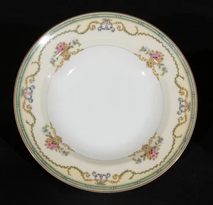 Noritake Smartnis Pattern Rim Soup Bowls Set (6) 7 3/4 Inch Diameter - Picture 1 of 4