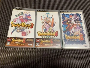 Summon Night 3 4 5 PSP Game Set Bandai Namco Tested Used Condition - Picture 1 of 12