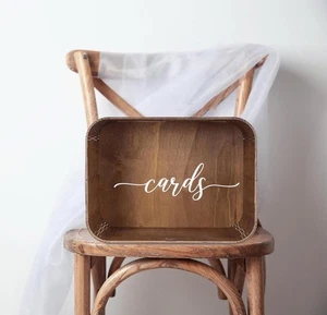 Heather & Willow Wooden Wedding Card Box With Slot: Acrylic Wedding Decorations - Picture 1 of 3