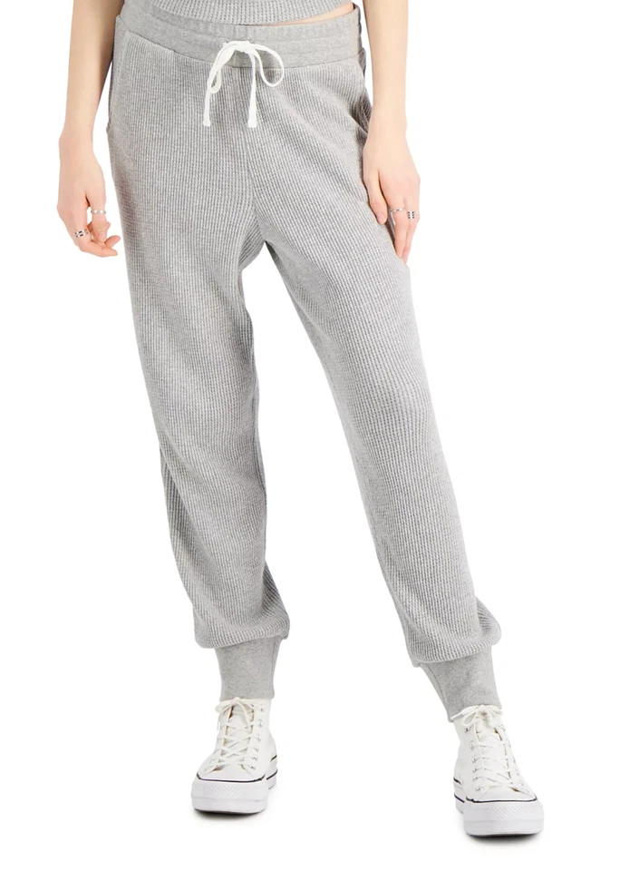 Pantalones deportivos STYLE & CO tejido gofre talla XS X-Pequeño gris atletismo Foto 1 de 1