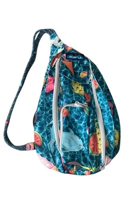 Kavu Sling Bag Summer Design Floaties Pool Crossbody Hiking Outdoors Travel - Image 1 of 4